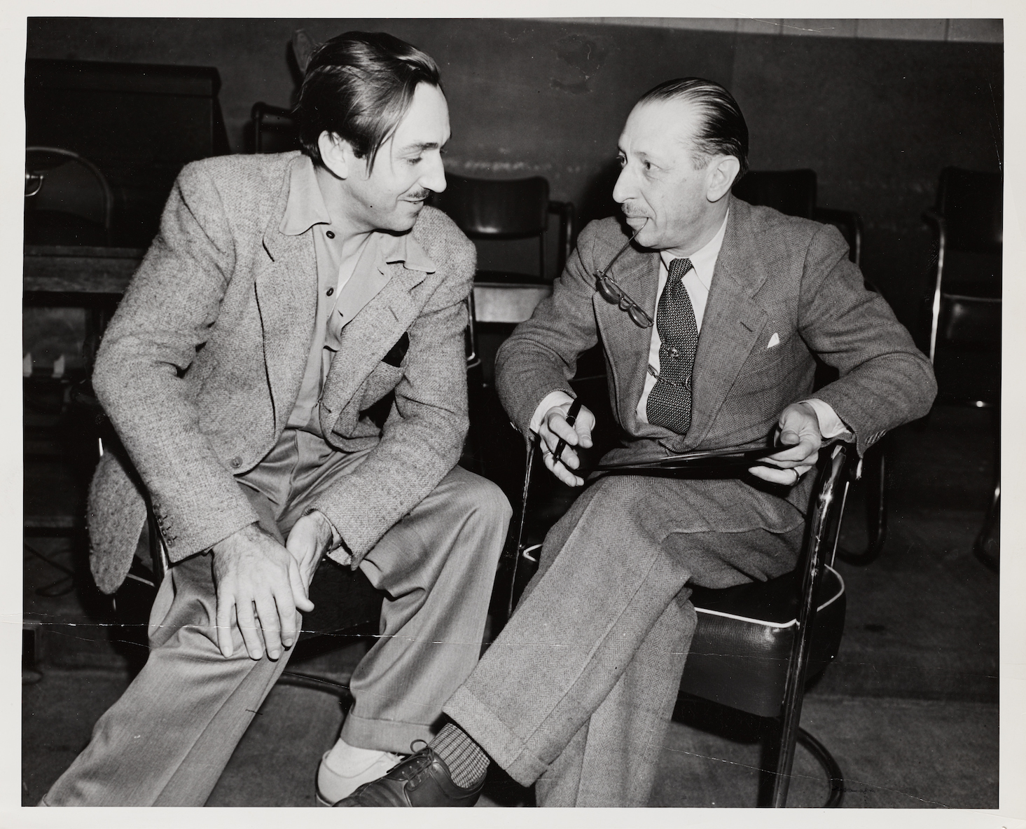 Walt Disney (left) with Igor Stravinsky in the year 1937. © Paul Sacher Stiftung