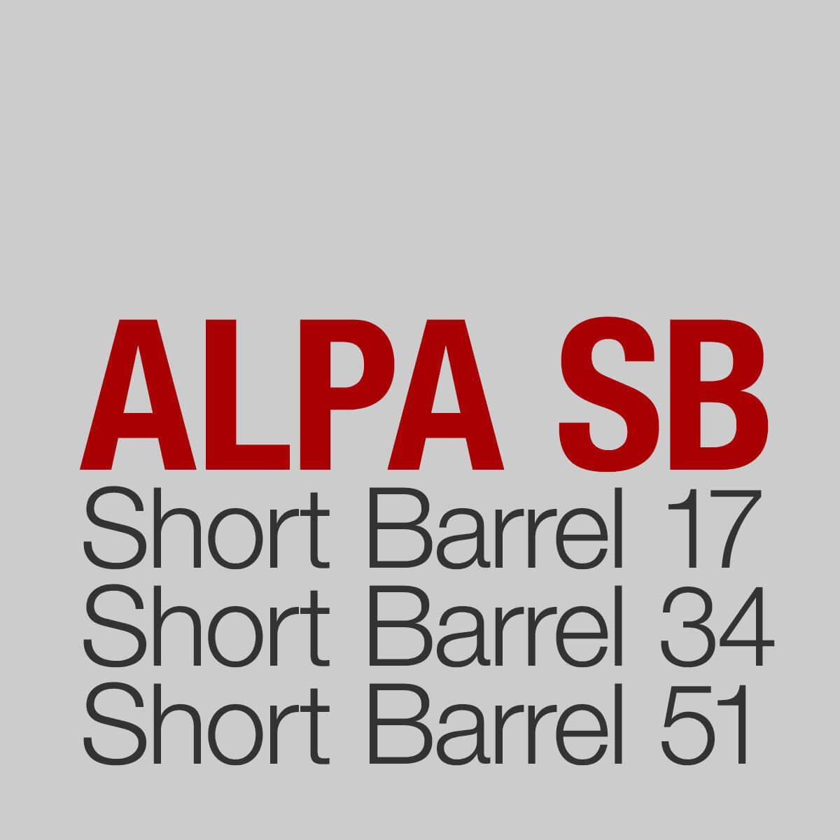 The History of the ALPA Short Barrel Concept