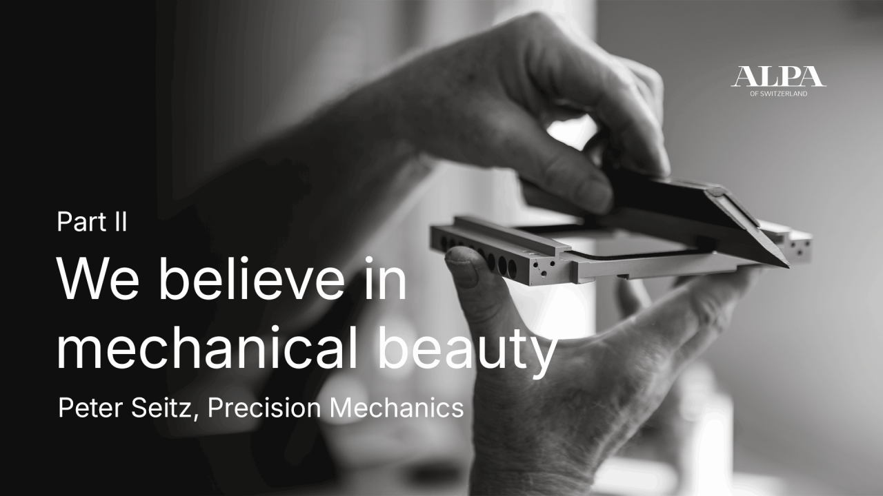 We believe in mechanical beauty