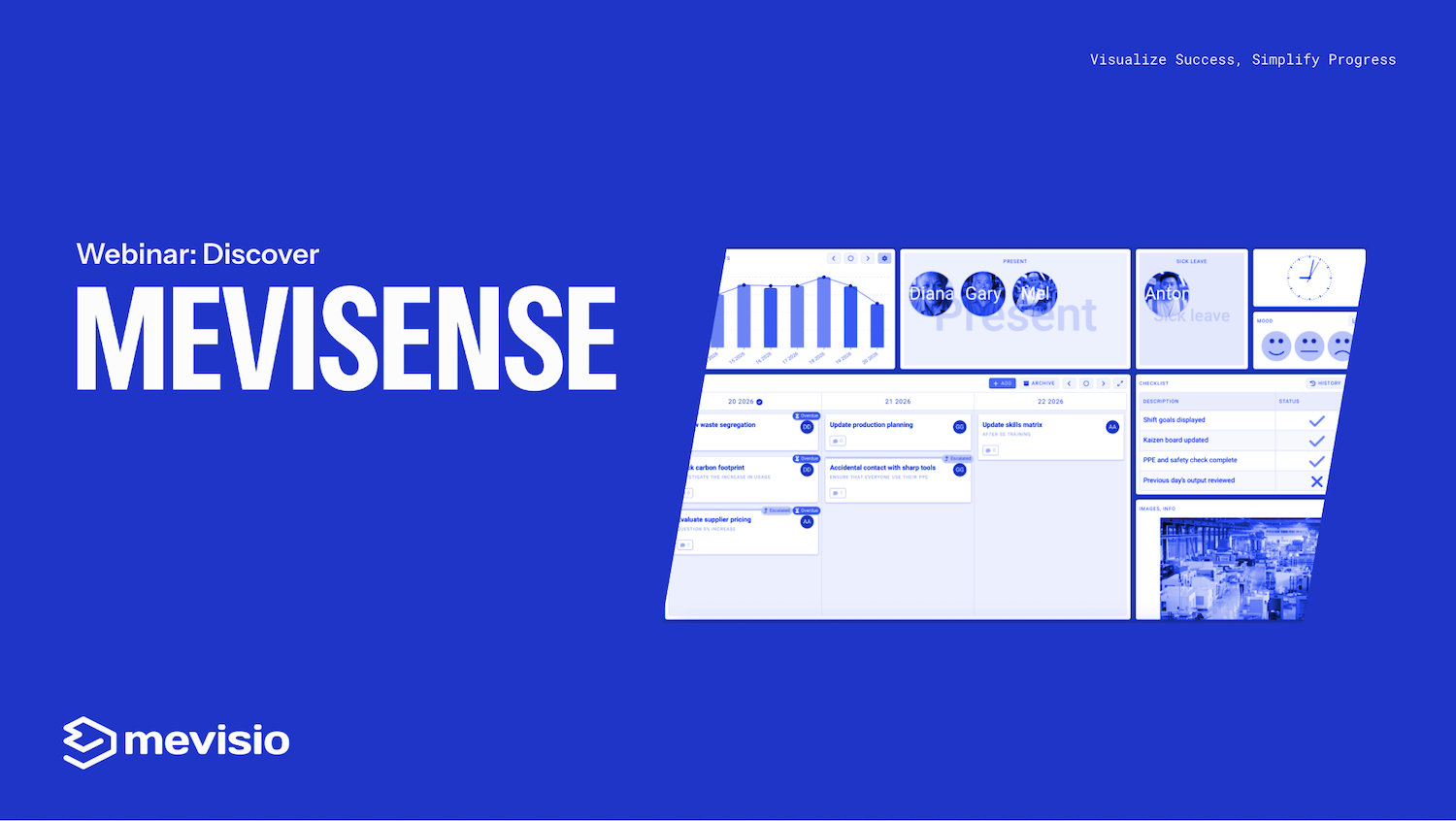 Discover MeviSense webinar graphic with a dashboard preview