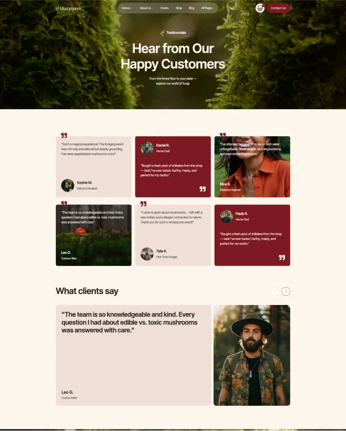 Page screen