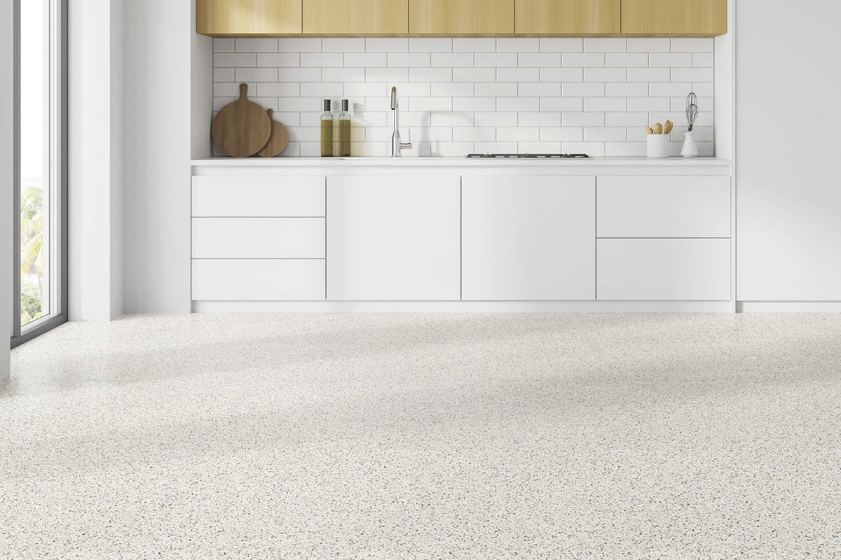 Vinyl flooring for public areas in social housing