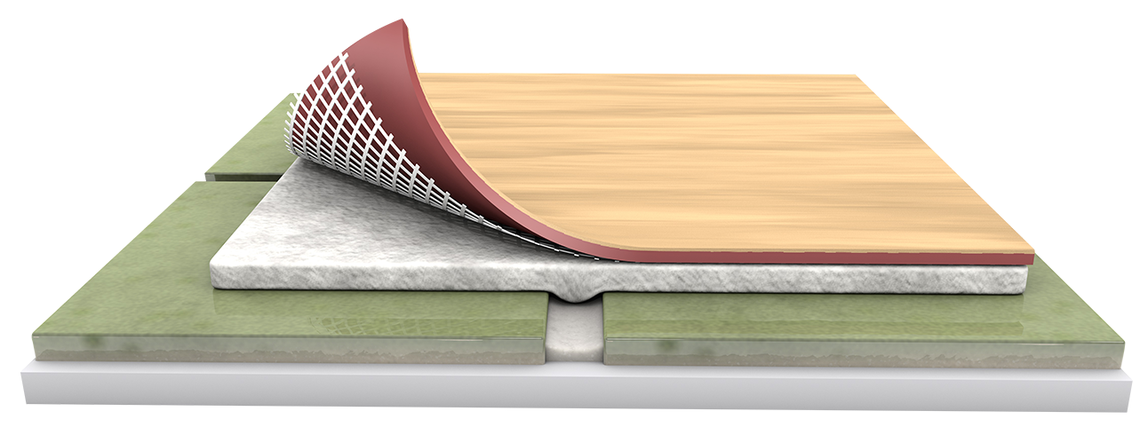 Textile backed sheet vinyl floors for use over old social housing floors