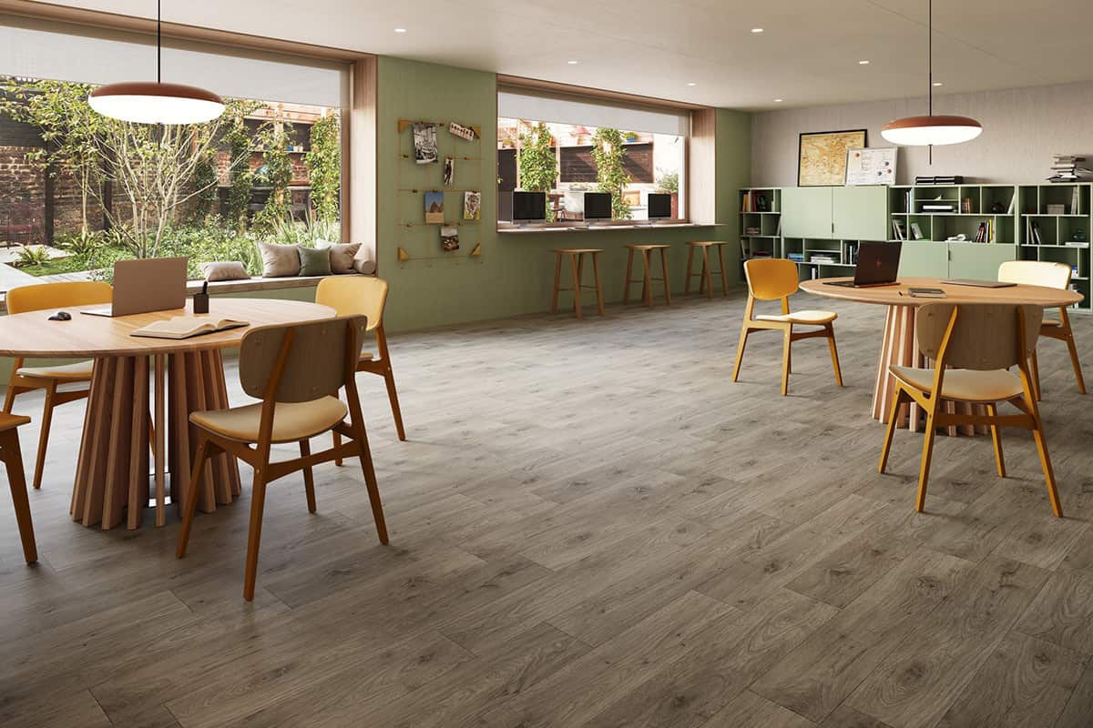 Pionieer 70 affordable heavy duty sheet vinyl flooring for social housing