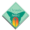 Chrysalis Award logo with a green diamond background and a stylized orange gift box with a green ribbon.
