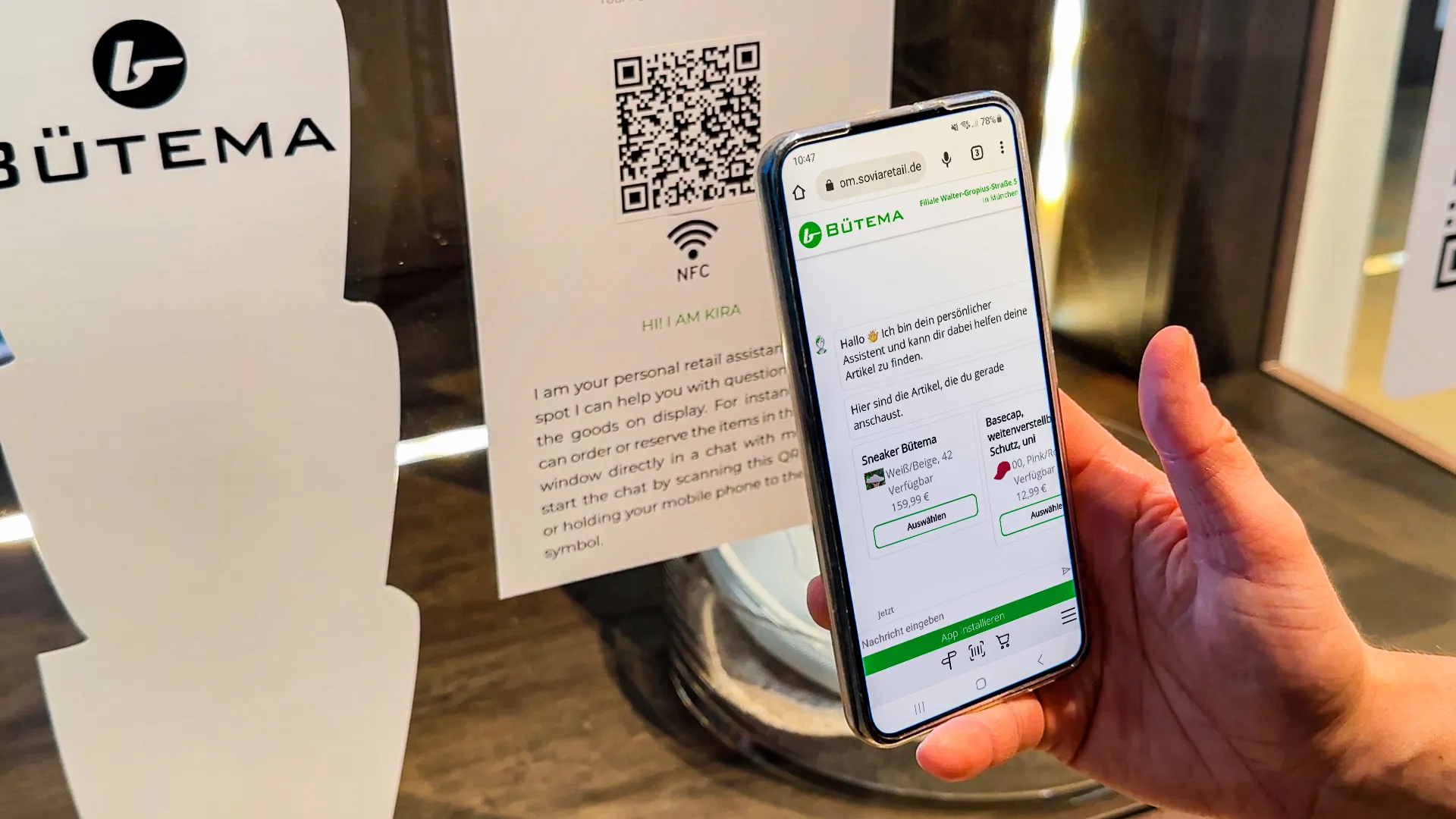 Instore Assistant App von Bütema