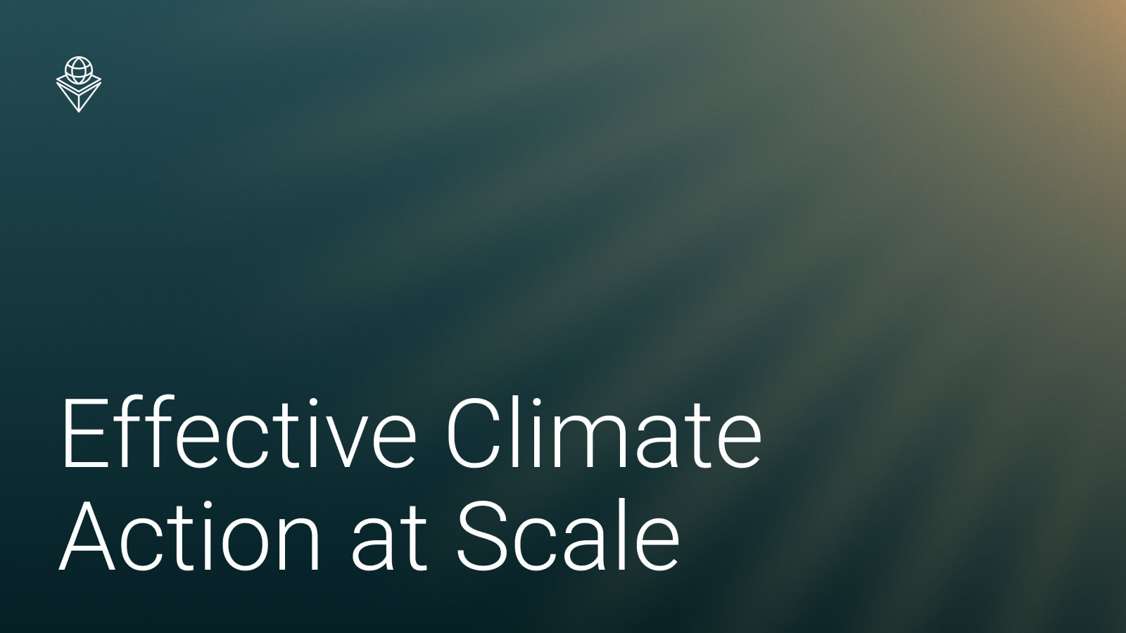 Effective Climate Action at Scale