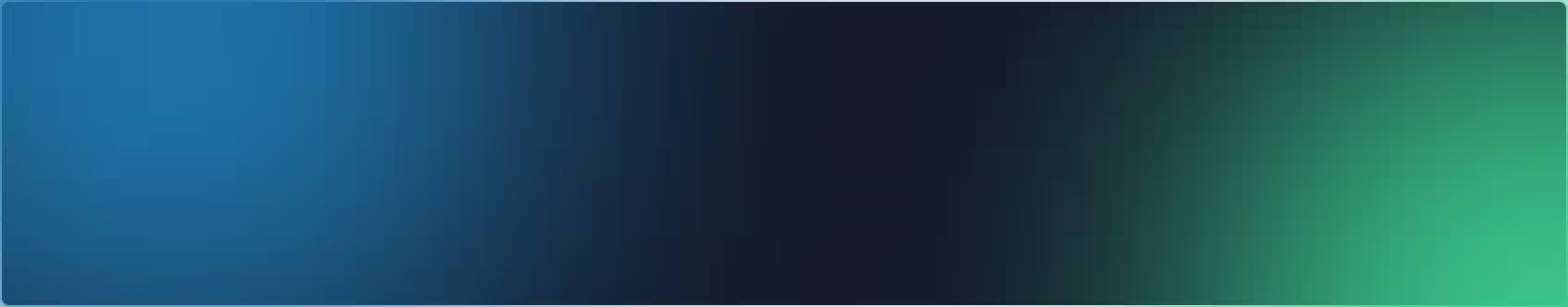 Smooth horizontal gradient background transitioning from blue on the left to green on the right.