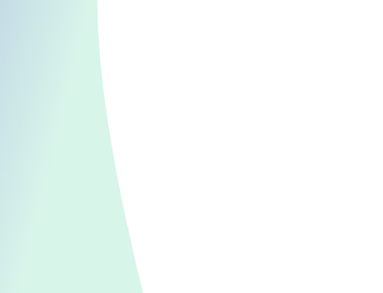 Abstract gradient wave shape with teal fading to green on a black background.