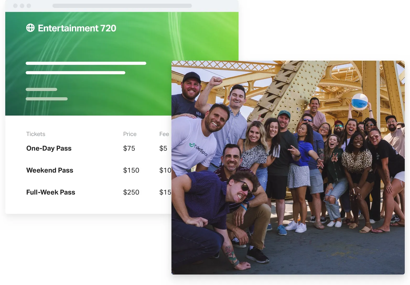 a group of people posing for a photo