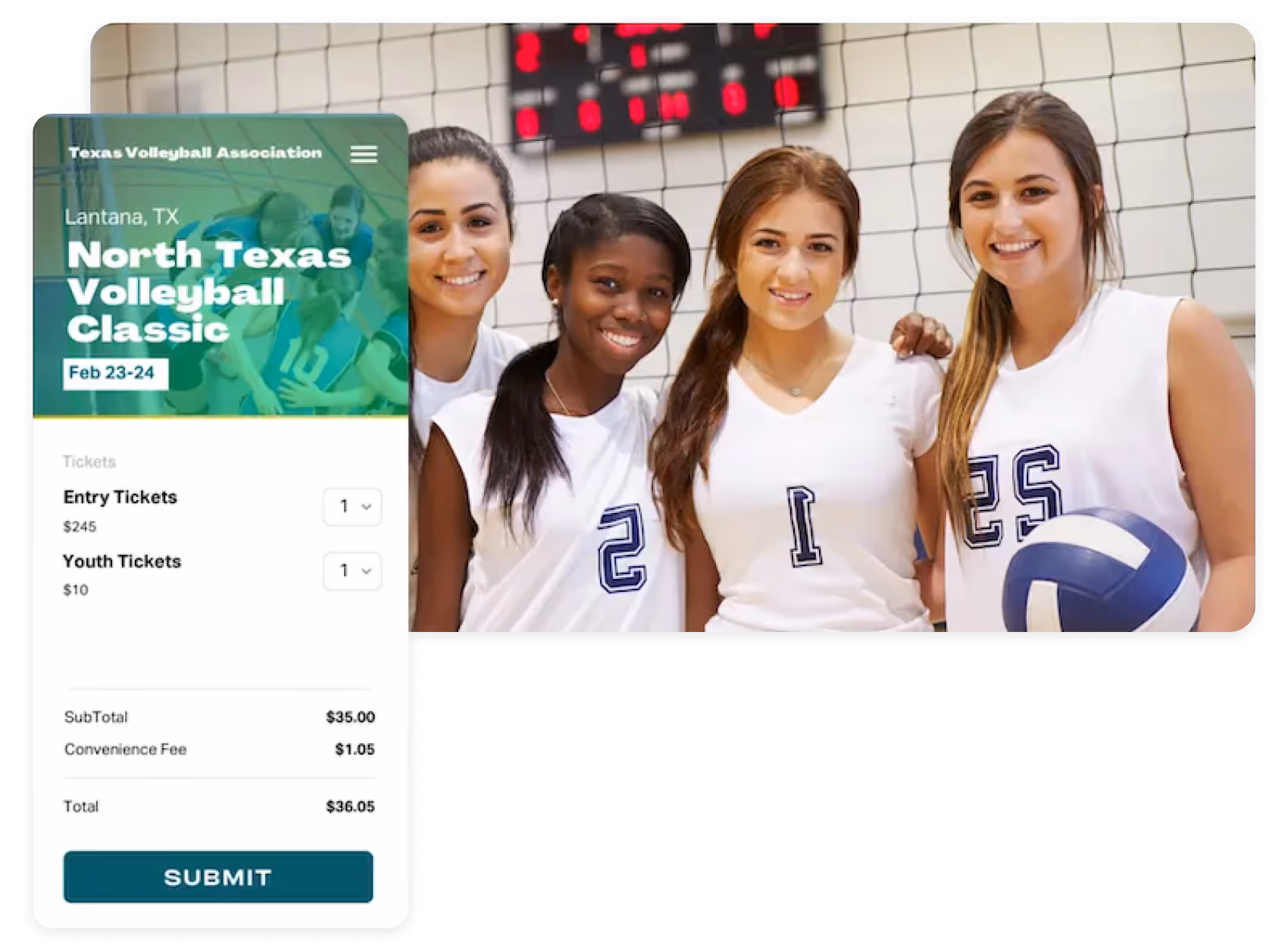 a group of girls wearing sports uniforms