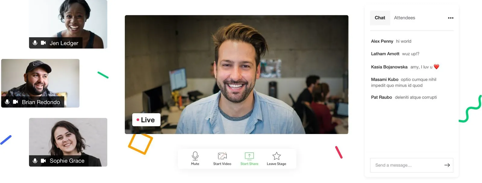 a man smiling at camera