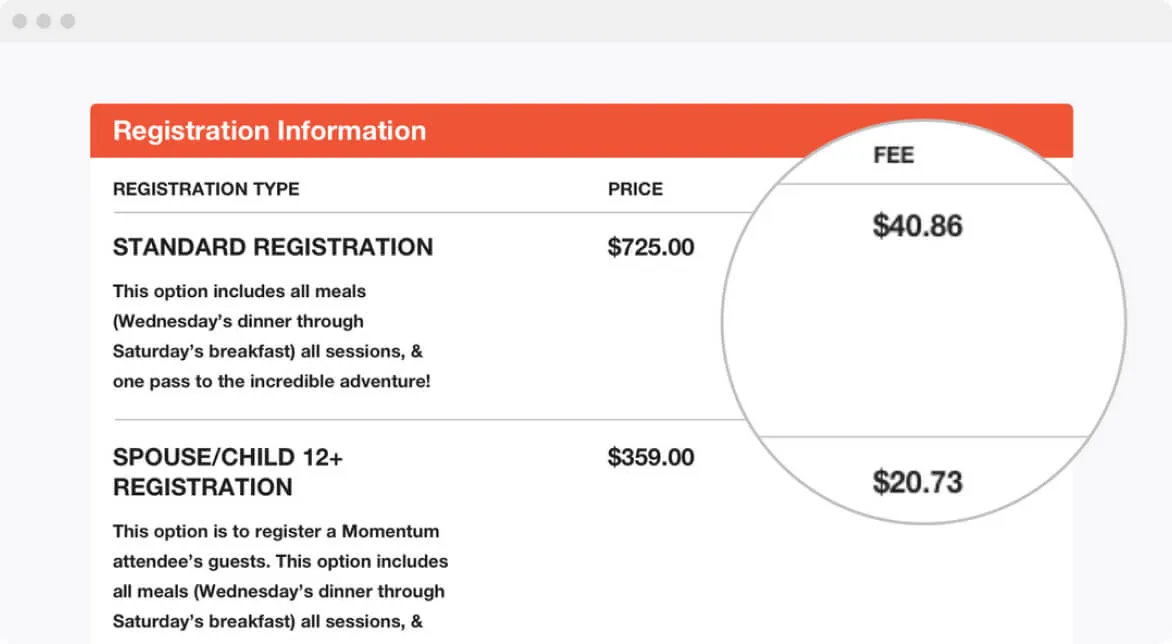 a close up of a price list