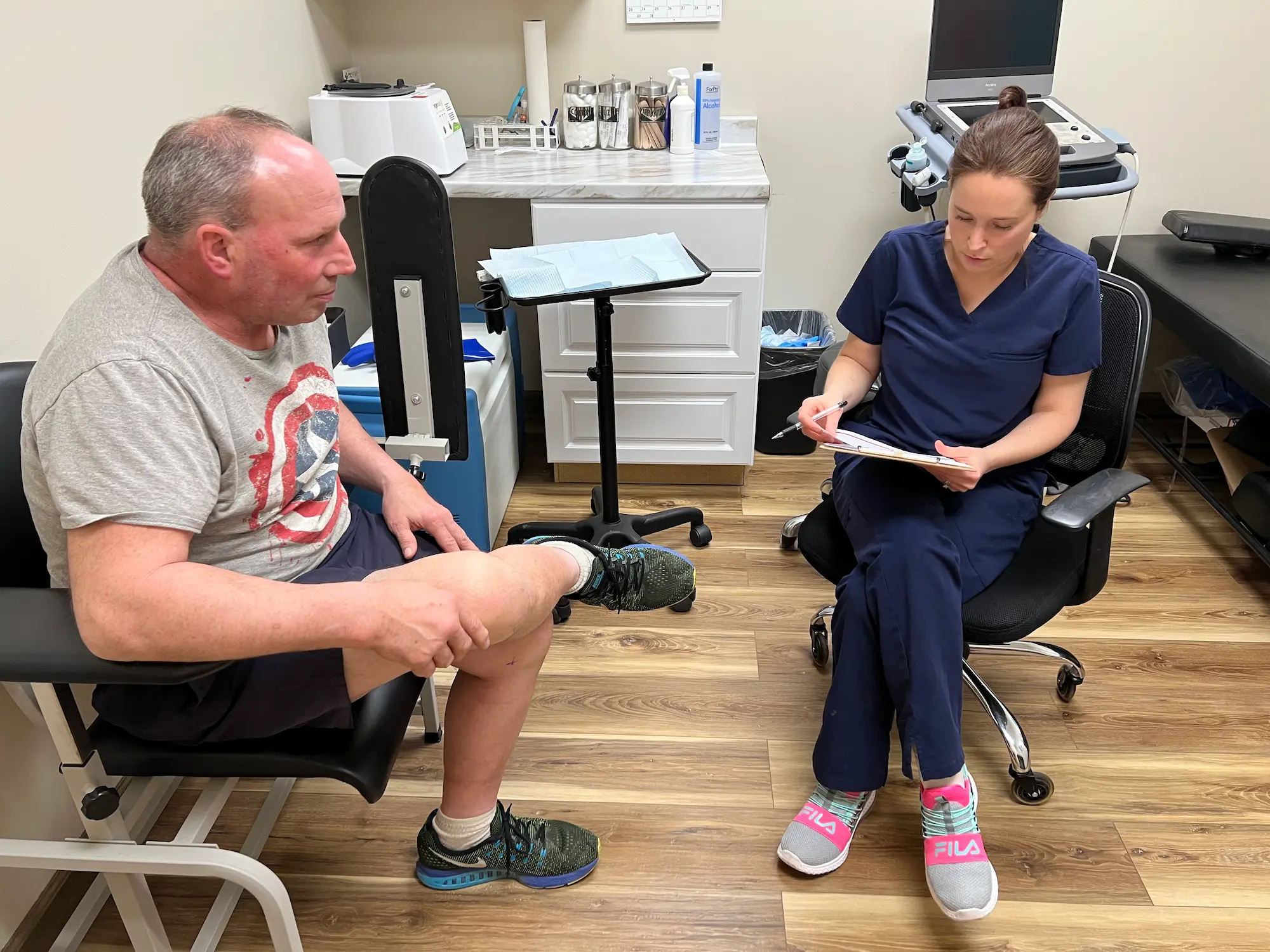 Patient consultation.