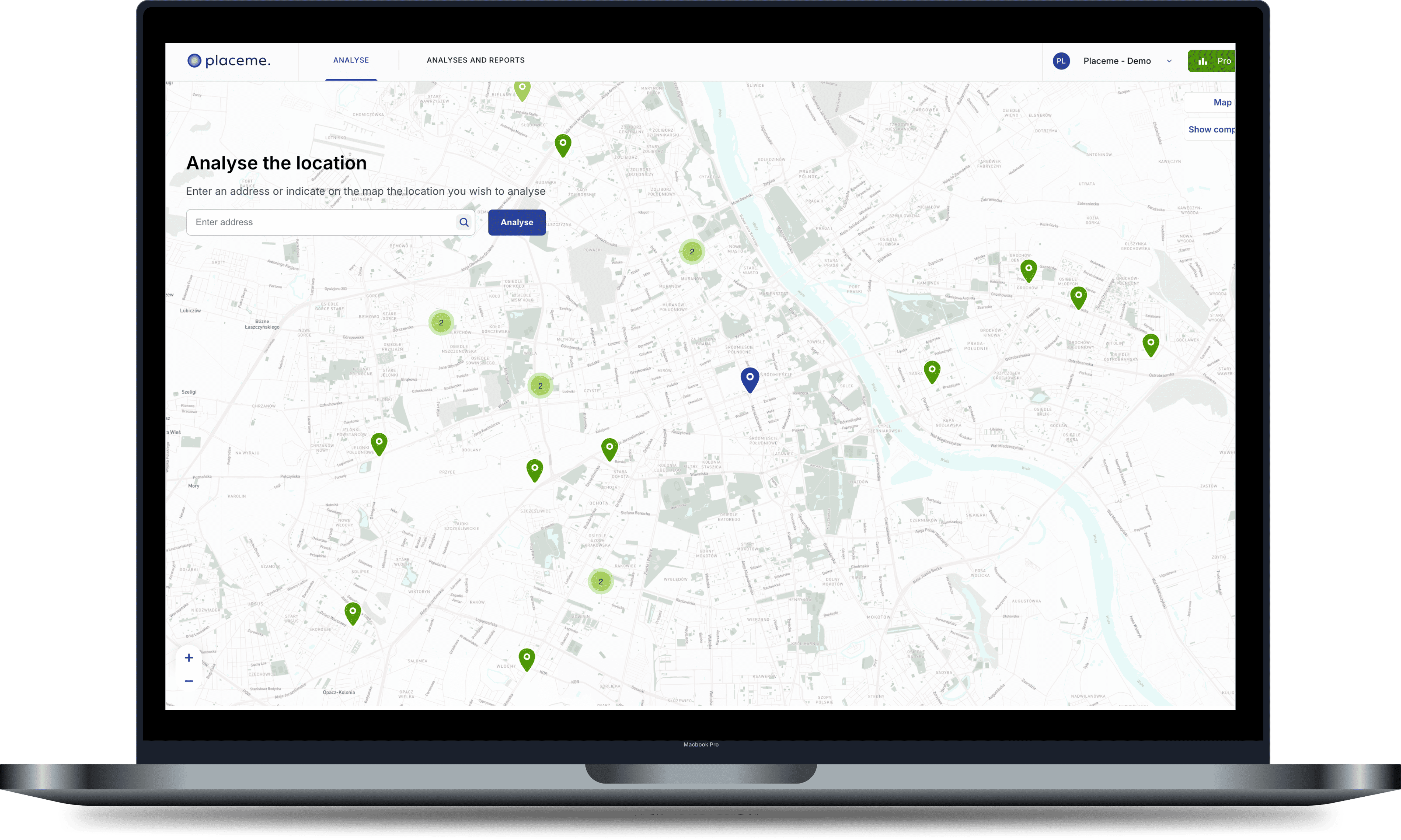 Placeme app - Network management
