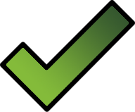 Just a green check