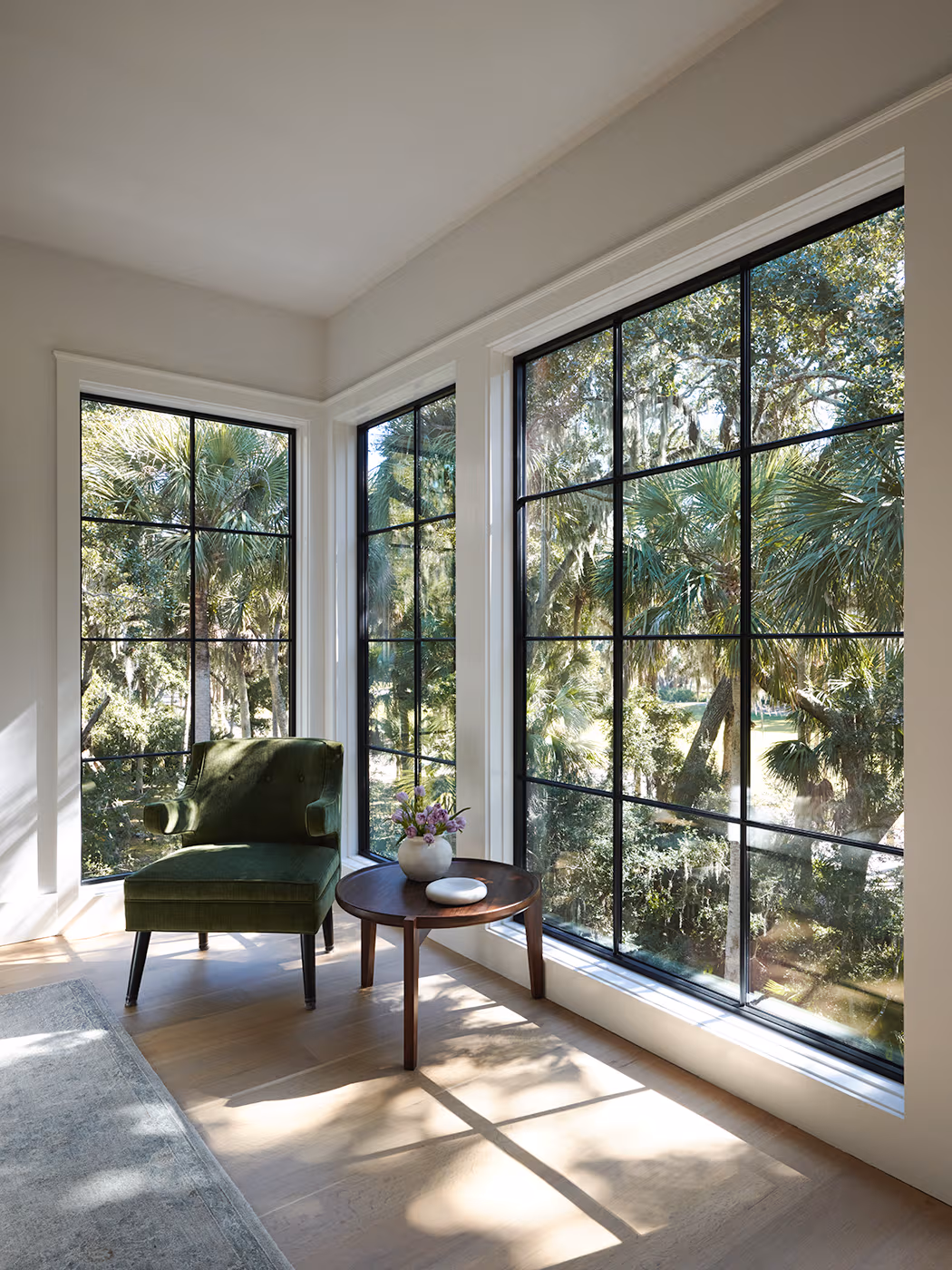 Modern windows with natural light