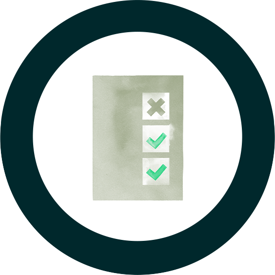 An image of a reporting checklist.