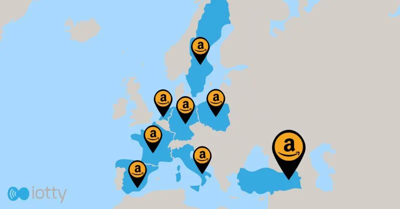 Amazon marketplace logo representing iotty's planned retail expansion