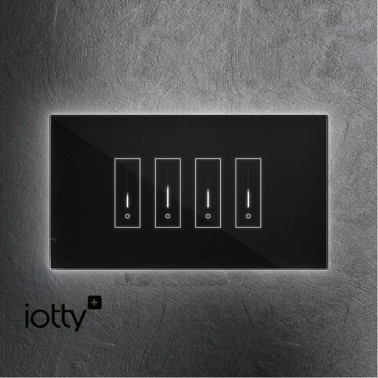 A black box with a light on it.