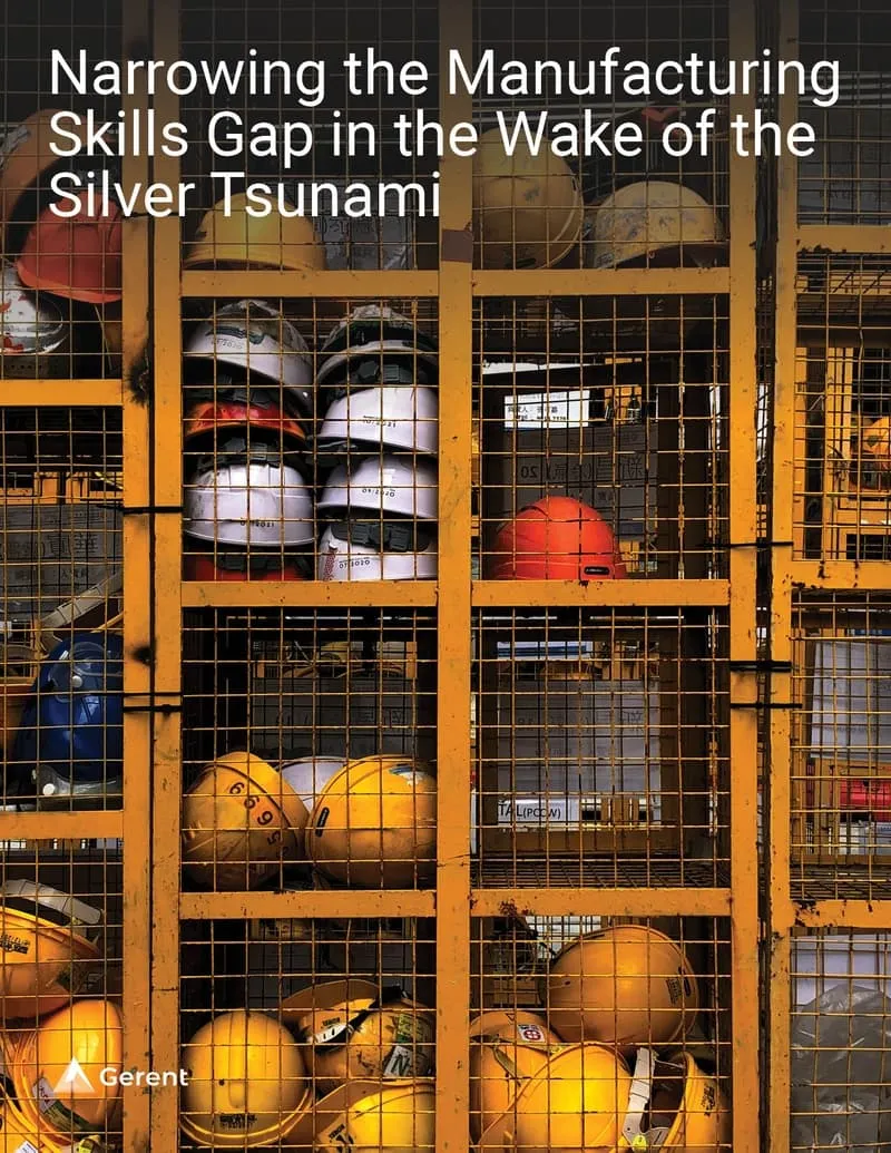 Hardhats in a metal enclosure