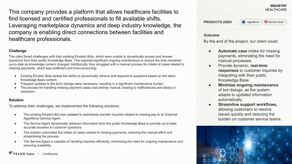 Healthcare Tech Company Cover