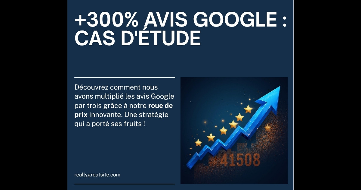 Cas d'Étude : Augmenter ses Avis Google de 300% avec une Roue Cadeau