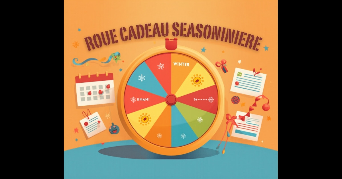 Roue Cadeau Saisonnière : Campagnes Noël, Été et Événements