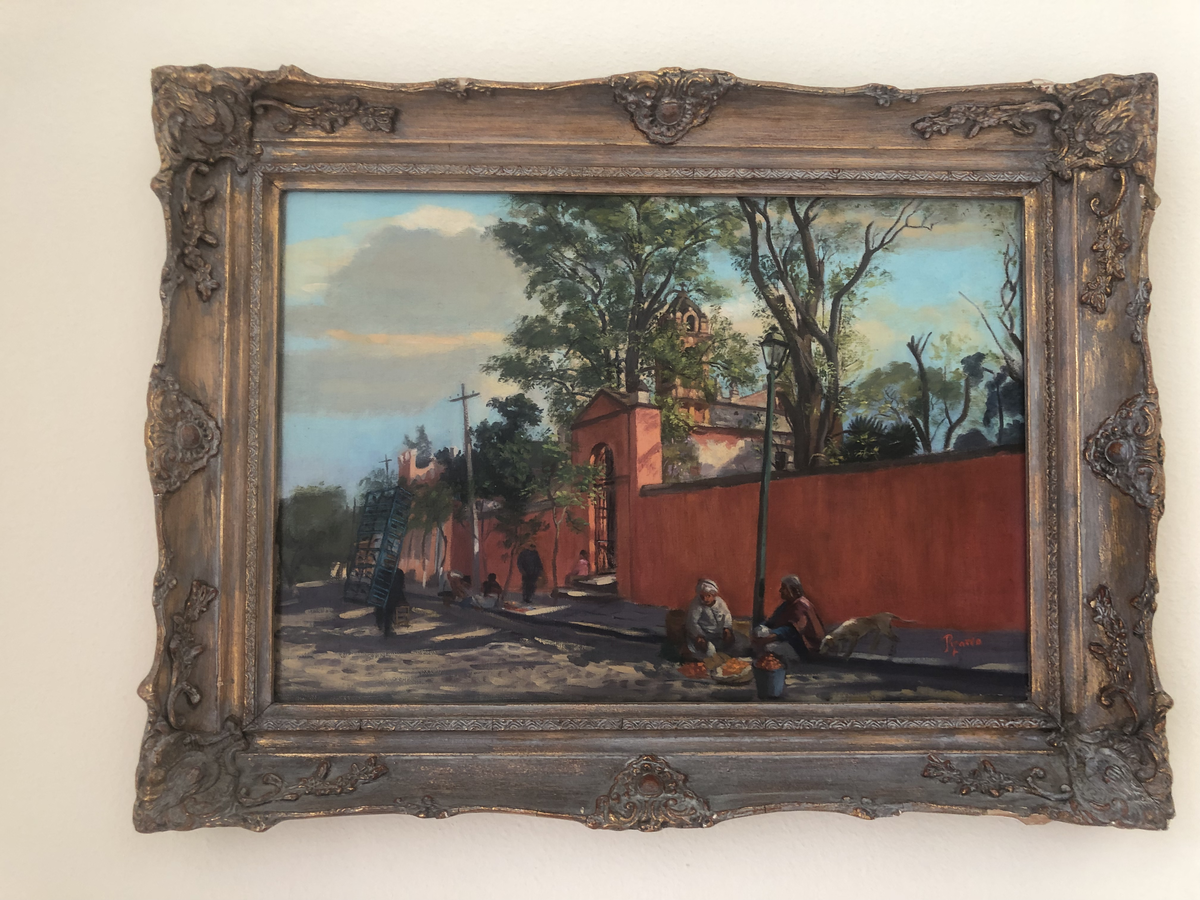 Pintura enmarcada de la colección de Galería Guaycura