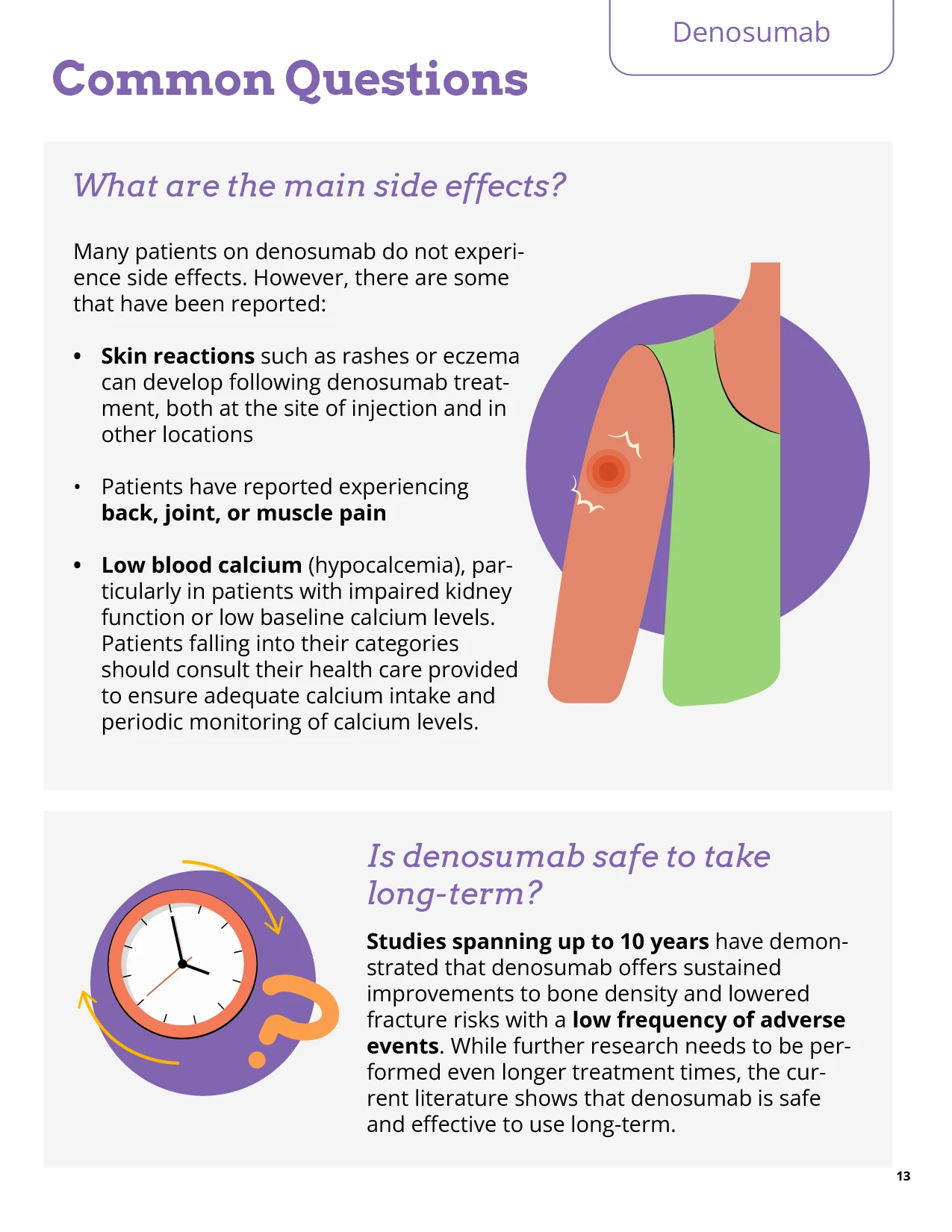 A page about medication from a booklet on managing osteoporosis
