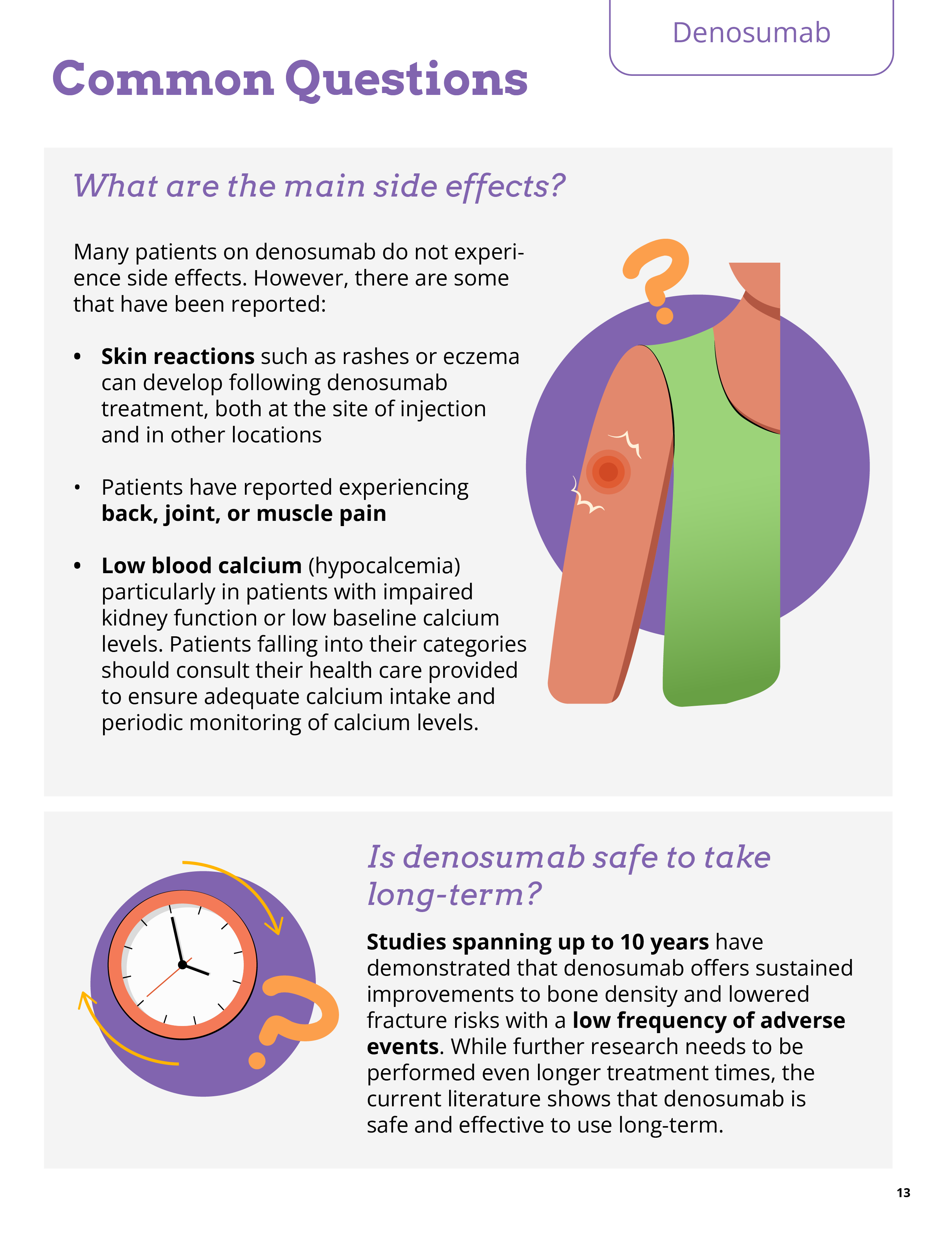 A page about medication from a booklet on managing osteoporosis