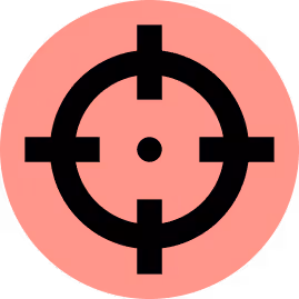 Icon showing a target symbol