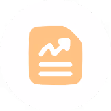 chart data pointing up icon