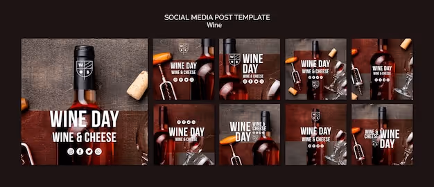 screenshot of a social media post about wine