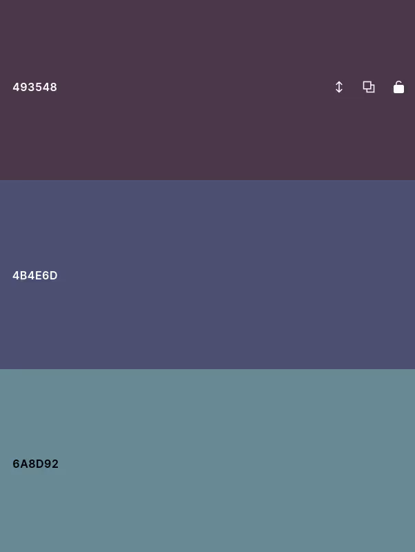 screenshot of color swatch comparison