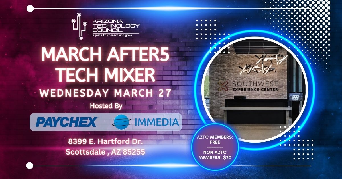 March after5 Tech Mixer; Hosted by Immedia + Paychex