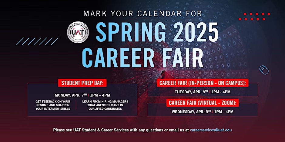 UAT Spring 2025 Student Prep & Career Fair
