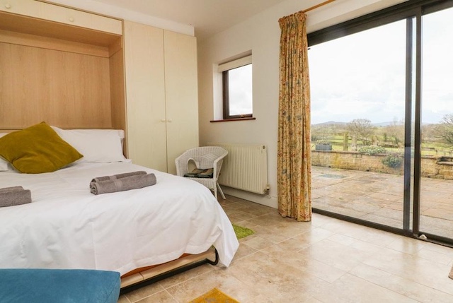Bedroom with countryside views