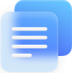 Abstract 3D blue document icons representing ADA compliant website design