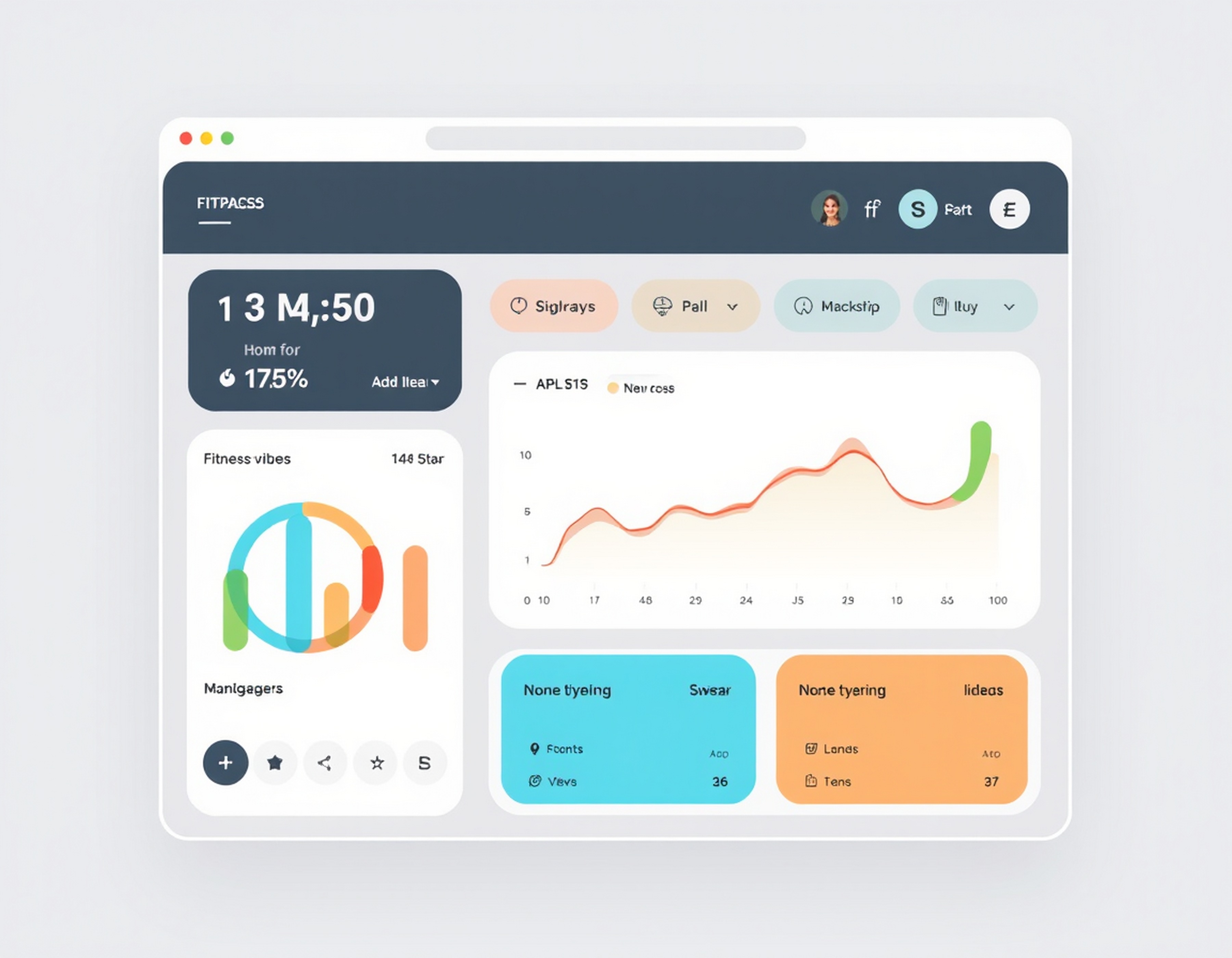 Website analytics dashboard showing traffic charts for our small business web design services