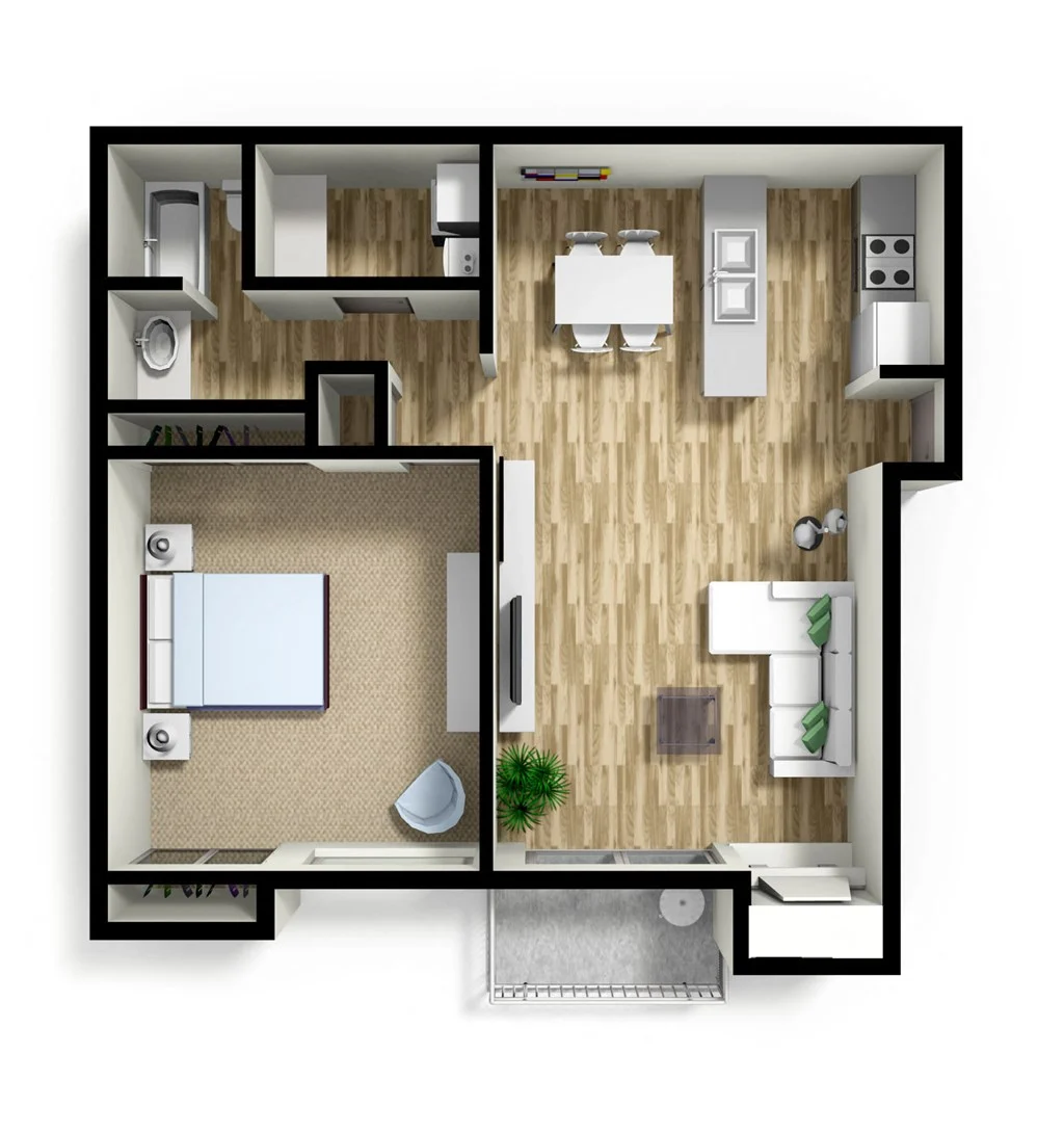 1x1 willows layout