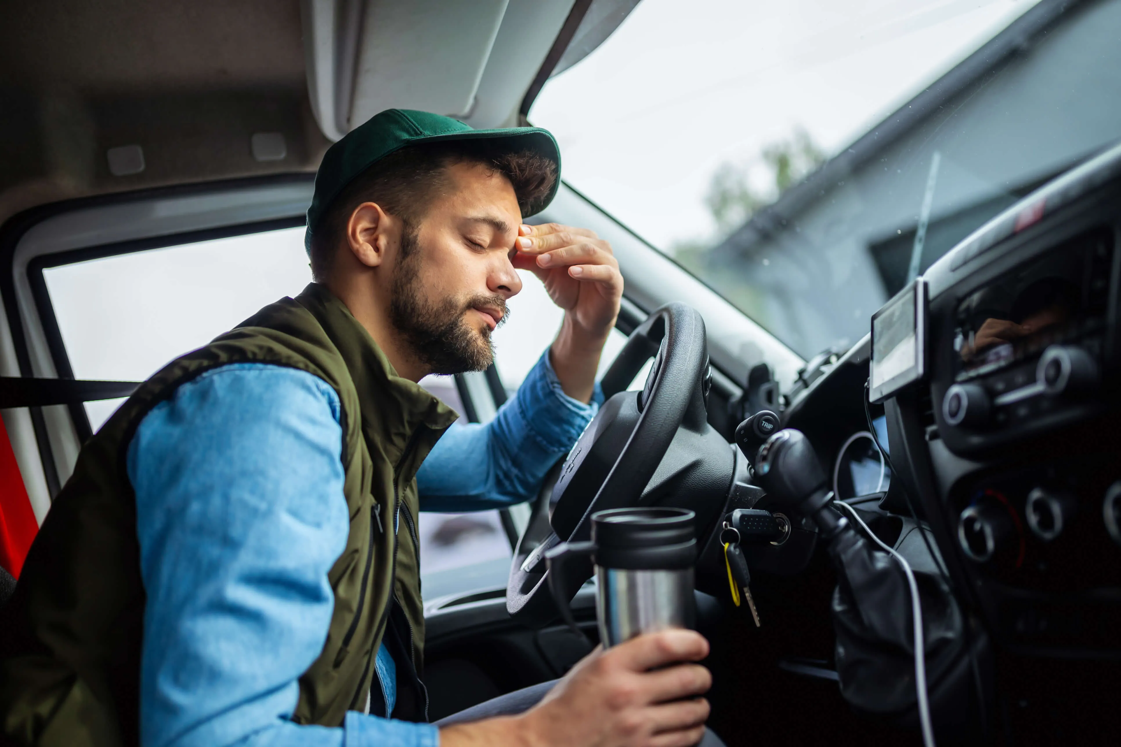BreakBuddy Hero a tired driver