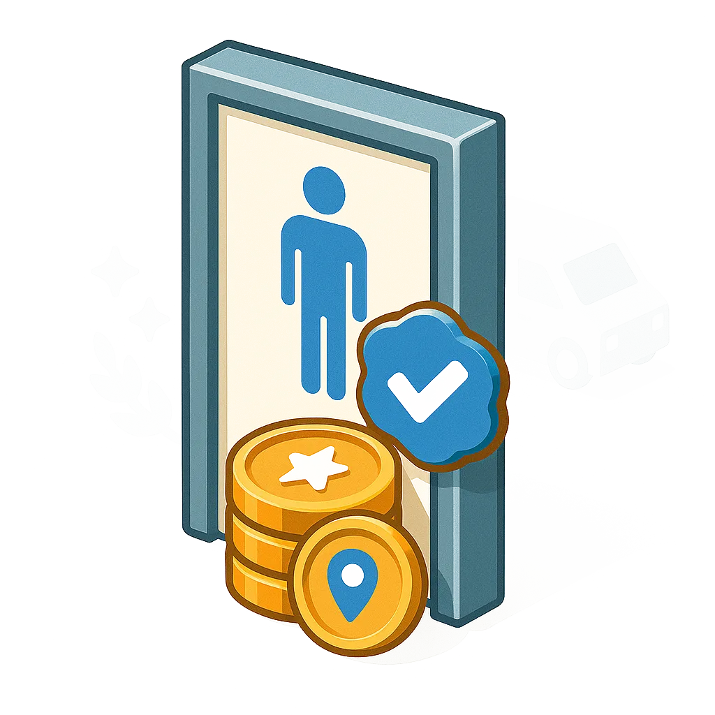 Find real restrooms‍