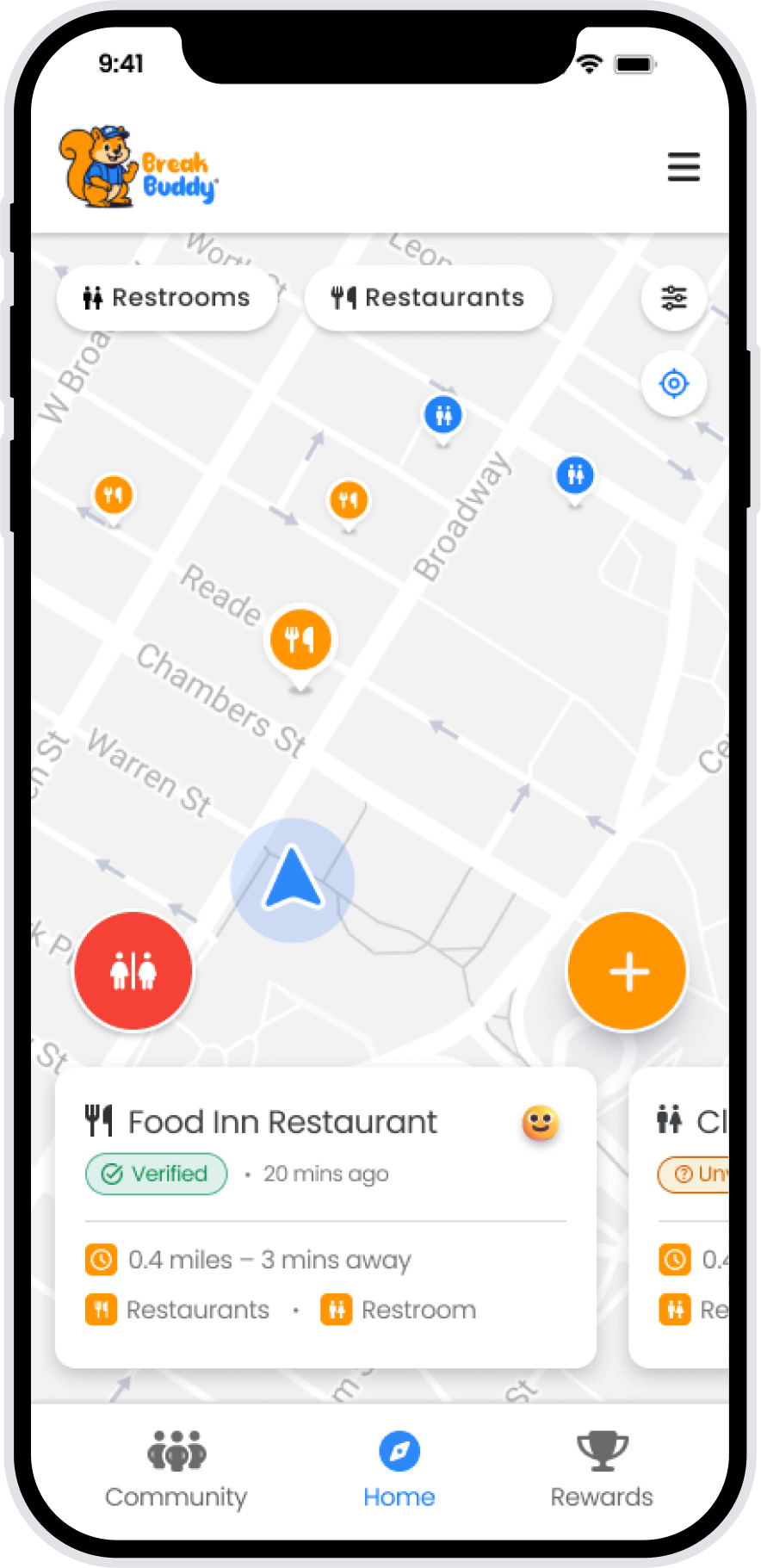 BreakBuddy Mobile Mockup