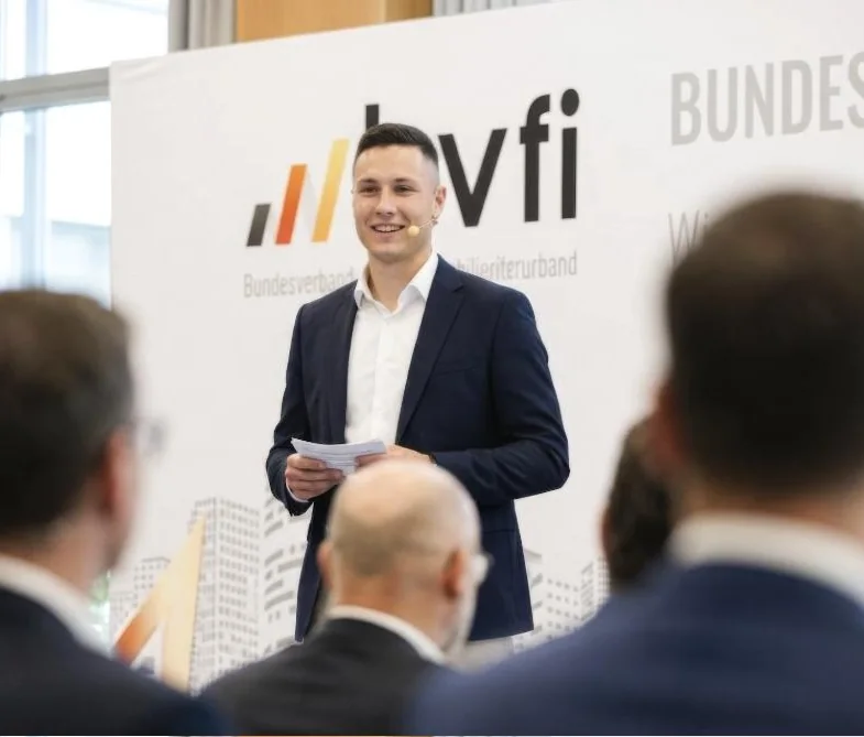 Chris Sygo als Speaker beim BVFI