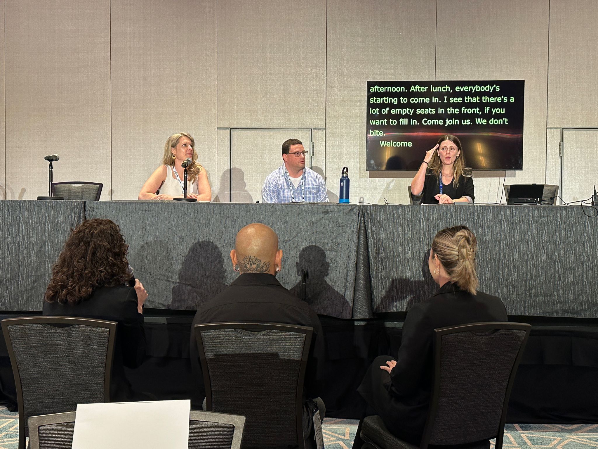 Ashley K on a panel at the DisabilityIN Conference. 