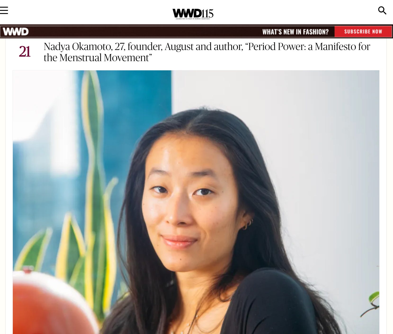 August CEO Nadia Okamoto Named Among WWD’s 30 Most Impactful Women Under 30 in Beauty and Wellness