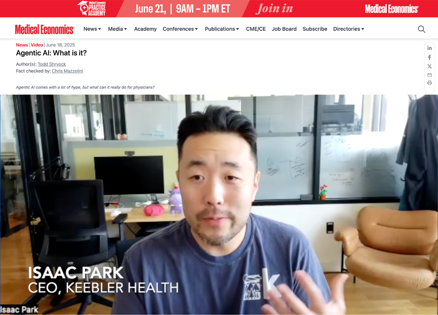 Keebler Health's founder and CEO on the Promise and Complexity of Agentic AI in Healthcare