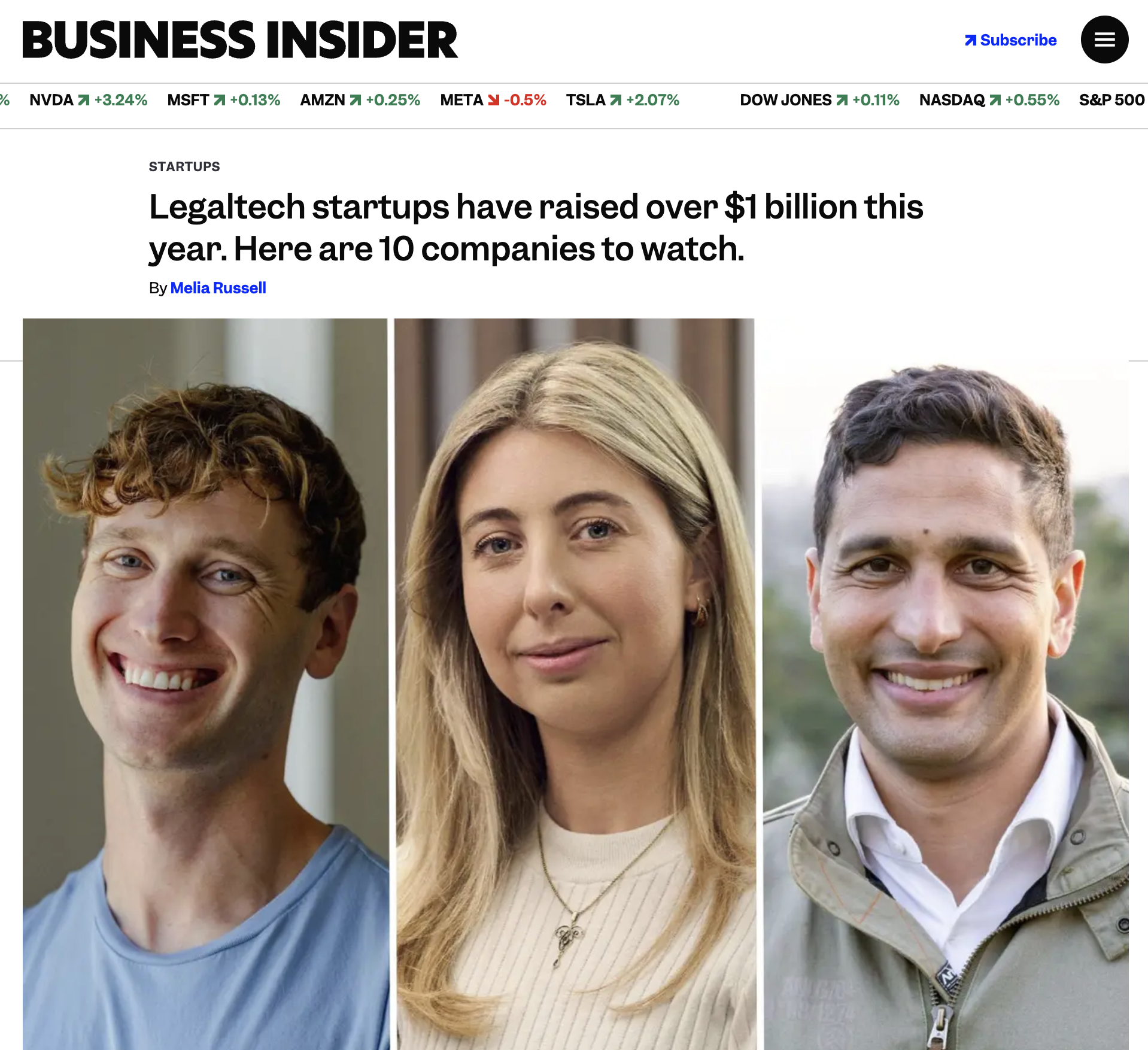 Eudia Named to Business Insider's List of Top Legaltech Startups of 2025