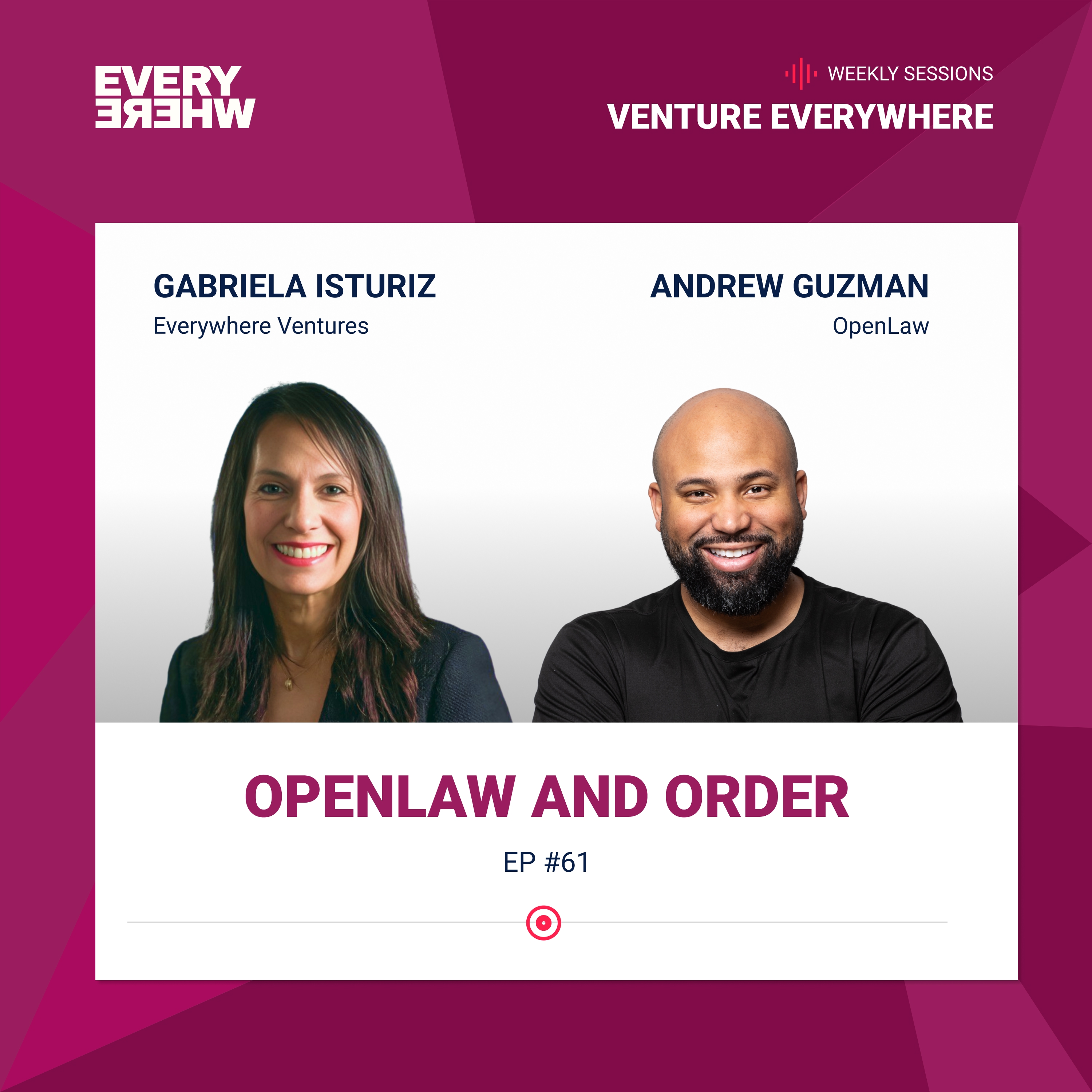 Venture Everywhere Podcast: Andrew Guzman and Gabriela Isturiz